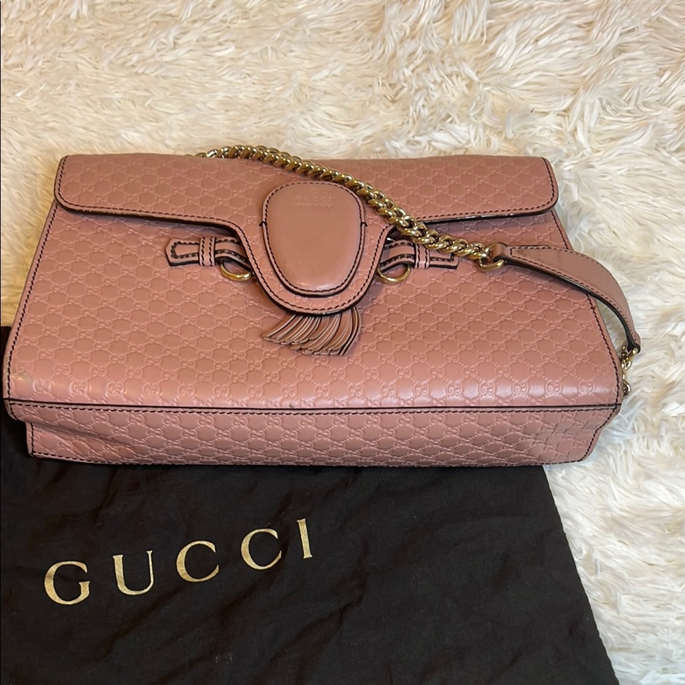 Gucci Pink Shoulder Bag with Dionysus Closure